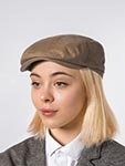 Кепка STETSON арт. 6381109 DRIVER CAP WAXED ORGANIC COTTON (коричневый)